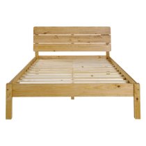 Ravello Wooden King Size Bed In Waxed Pine