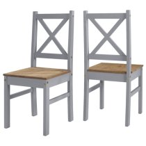 Sucre Tile Top Wooden Dining Table With 2 Chairs In Slate Grey