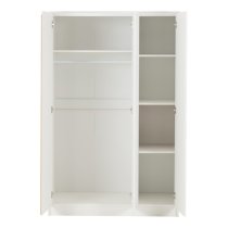 Mcgowen Wooden Wardrobe With 3 Doors In White