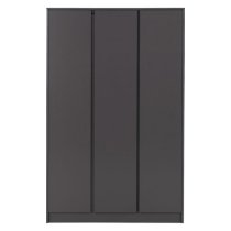 Mcgowen Wooden Wardrobe With 3 Doors In Grey