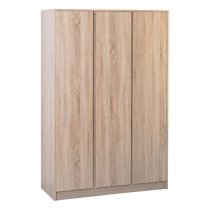 Mcgowen Wooden Bedroom Furniture Set 3 Doors Wardrobe In Oak