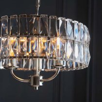 Chieti 3 Lights Ceiling Pendant Light In Bright Nickel