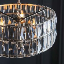 Chieti 3 Lights Ceiling Pendant Light In Bright Nickel