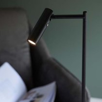 Detroit Reader Task Floor Lamp In Black