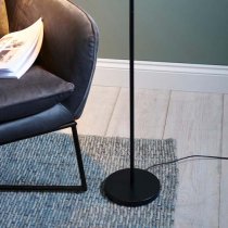 Detroit Reader Task Floor Lamp In Black