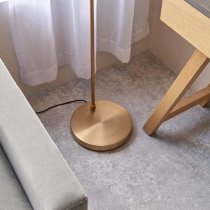 Kassel New Task Floor Lamp In Antique Brass