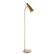 Kassel New Task Floor Lamp In Antique Brass