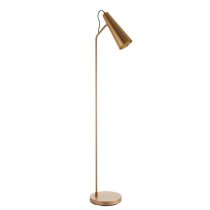 Kassel New Task Floor Lamp In Antique Brass