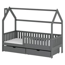 Niort Storage Wooden Single Bed In Graphite