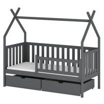 Suva Storage Wooden Single Bed In Graphite