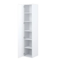 Cyan High Gloss Wardrobe With 1 Door In White