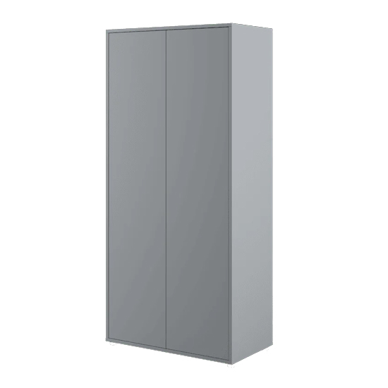 Cyan Wooden Wardrobe With 2 Doors In Grey