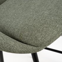 Buxton Sage Fabric Bar Chairs In Pair