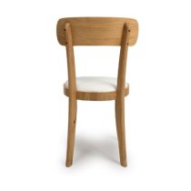 Vevey Wooden Dining Chair In Natural Oak With Padded Seat