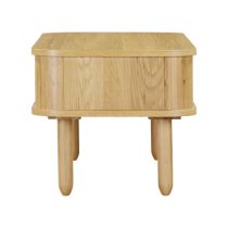 Vevey Wooden Coffee Table With Shelf In Natural Oak