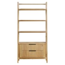 Vevey Wooden Bookcase With 3 Shelves In Natural Oak