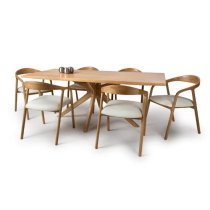 Hvar Wooden Dining Table Rectanuglar Large In Oak