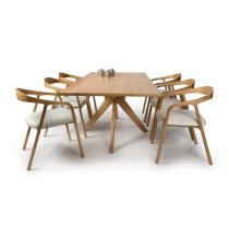 Hvar Wooden Dining Table Rectanuglar Large In Oak