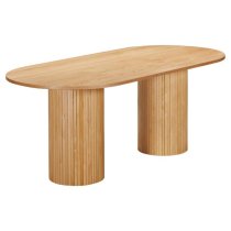 Vevey Wooden Dining Table Oval Large In Natural Oak