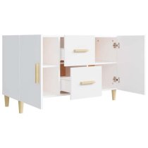 Krefeld Wooden Sideboard 2 Doors 2 Drawers In White