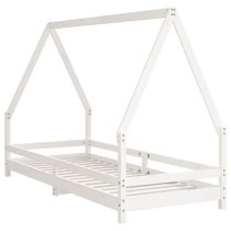 Narva Kids Solid Pine Wood Single Bed In White