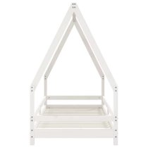 Narva Kids Solid Pine Wood Single Bed In White