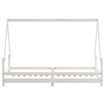 Narva Kids Solid Pine Wood Single Bed In White