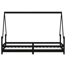 Narva Kids Solid Pine Wood Single Bed In Black