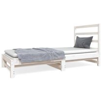 Patras Solid PIne Wood Pull-Out Day Bed In White