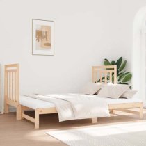 Reiti Solid PIne Wood Pull-Out Day Bed In Natural