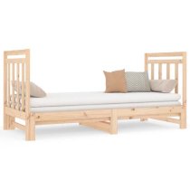 Reiti Solid PIne Wood Pull-Out Day Bed In Natural