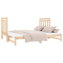 Reiti Solid PIne Wood Pull-Out Day Bed In Natural