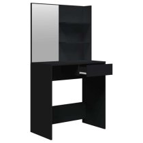 Legian Wooden Dressing Table With Stool In Black