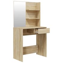 Legian Wooden Dressing Table With Stool In Sonoma Oak