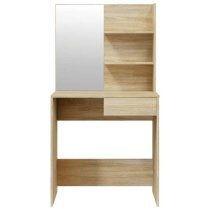 Legian Wooden Dressing Table With Stool In Sonoma Oak