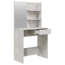 Legian Wooden Dressing Table With Stool In Concrete Effect