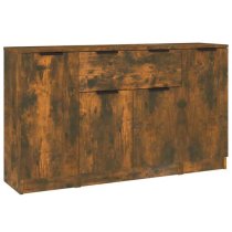 Krefeld Wooden Sideboard With 4 Doors 1 Drawer In Smoked Oak