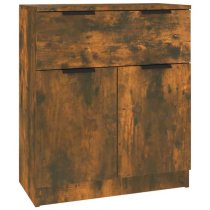 Krefeld Wooden Sideboard With 4 Doors 1 Drawer In Smoked Oak