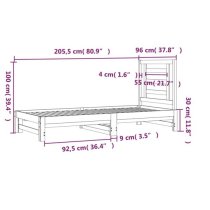 Biella Solid Pine Wood Pull-Out Day Bed In Natural