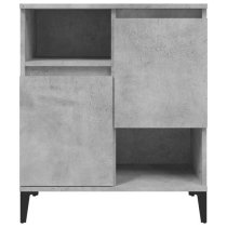 Coimbra Wooden Sideboard With 6 Doors In Concrete Effect