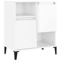 Coimbra High Gloss Sideboard With 6 Doors In White