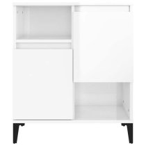 Coimbra High Gloss Sideboard With 6 Doors In White