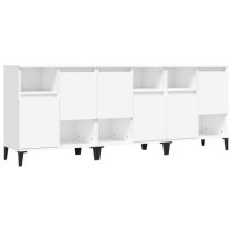 Coimbra Wooden Sideboard With 6 Doors In White