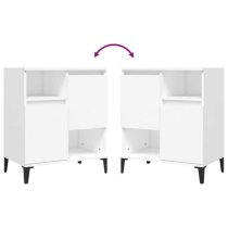 Coimbra Wooden Sideboard With 6 Doors In White