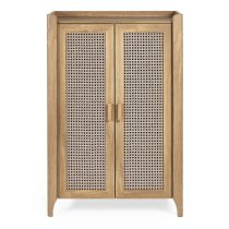 Sumter Wooden Shoe Storage Cabinet With 2 Doors In Oak