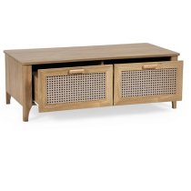 Sumter Wooden Coffee Table With 2 Drawers In Oak