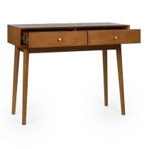 Layton Wooden Console Table With 2 Drawers In Cherry