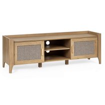 Sumter Wooden TV Stand With 2 Doors In Oak