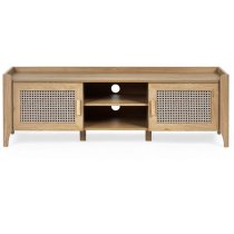 Sumter Wooden TV Stand With 2 Doors In Oak