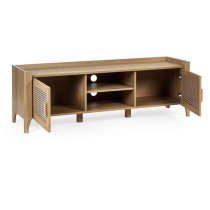 Sumter Wooden TV Stand With 2 Doors In Oak